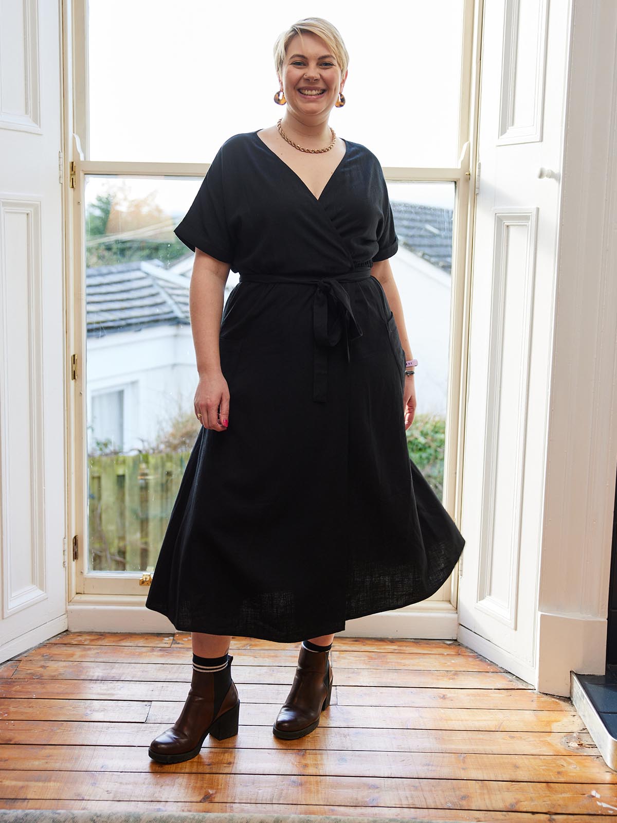 Daisy - Wrap Dress - Black This is Unfolded Daisy - Wrap Dress - Black This is Unfolded