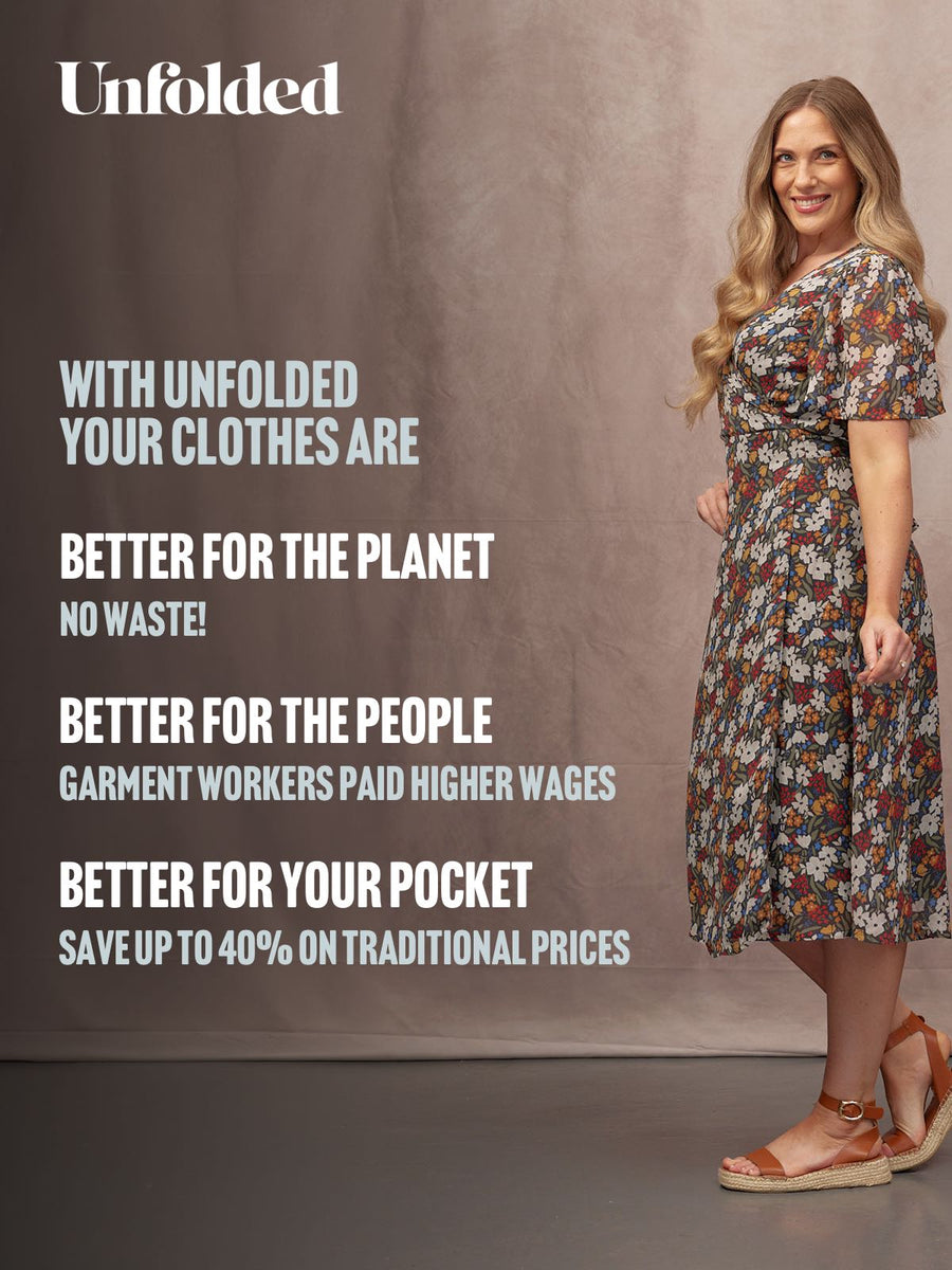 Dana Wrap Dress - Multi Painted Floral Print