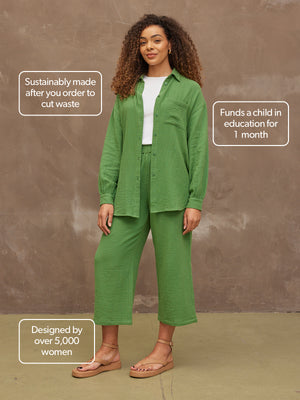 Shirt, Shorts & Culottes Bundle - Deborah, Jenny & Maisie - Green