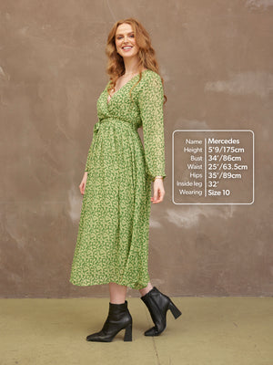 Dora Leaf Print Dress