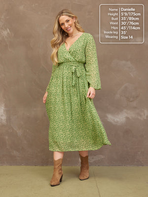 Dora Leaf Print Dress