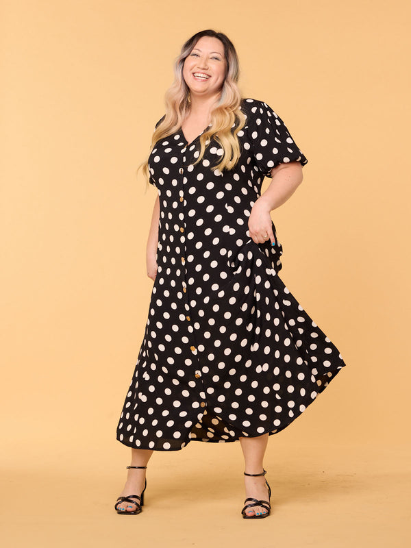 Emily - Midi Dress - Polka Dot