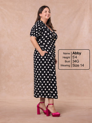 Emily - Midi Dress - Polka Dot