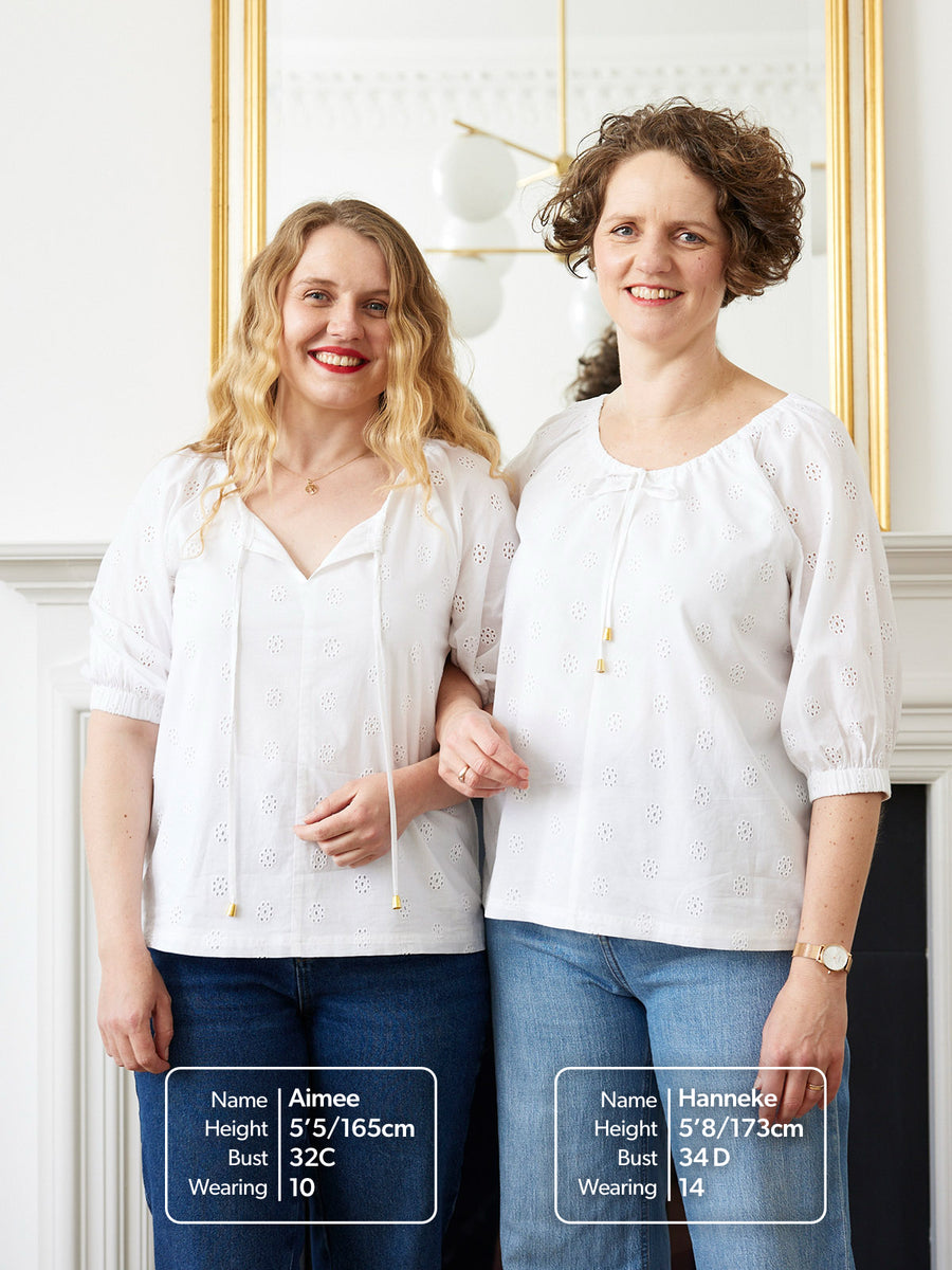 Florence Broderie Blouson Top