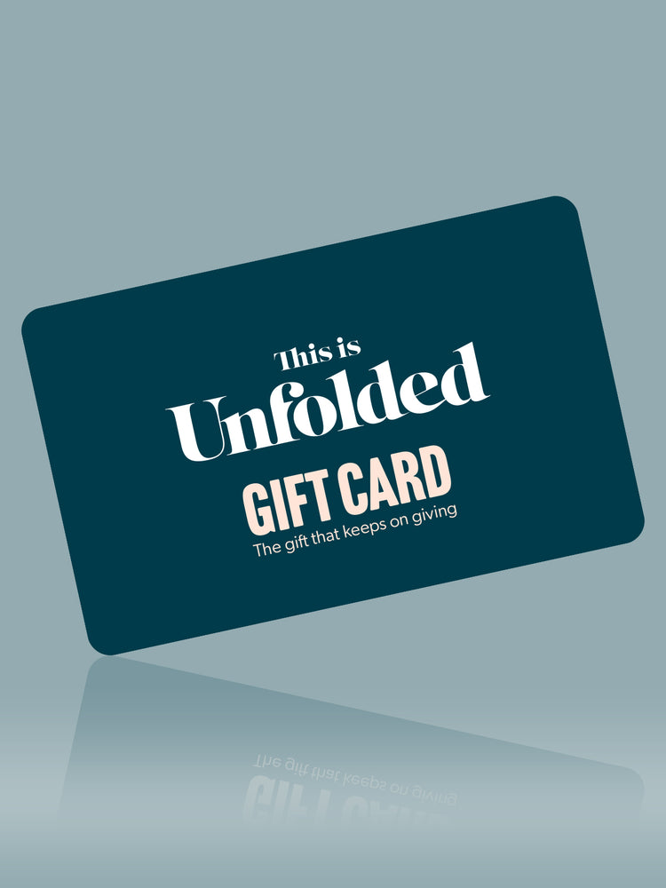Unfolded Gift Card