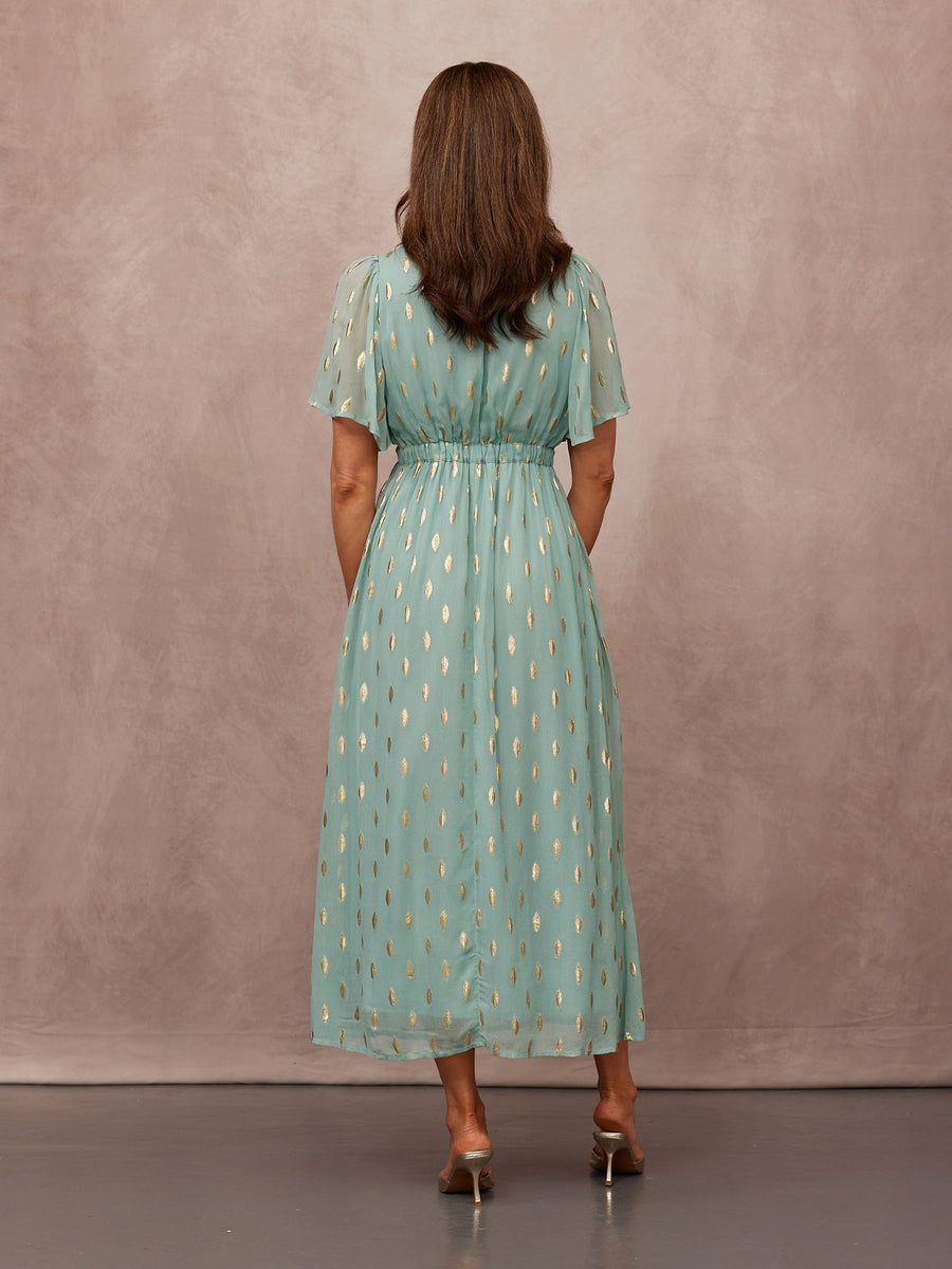 helena dress green product info and reviews Helena Lurex Dress