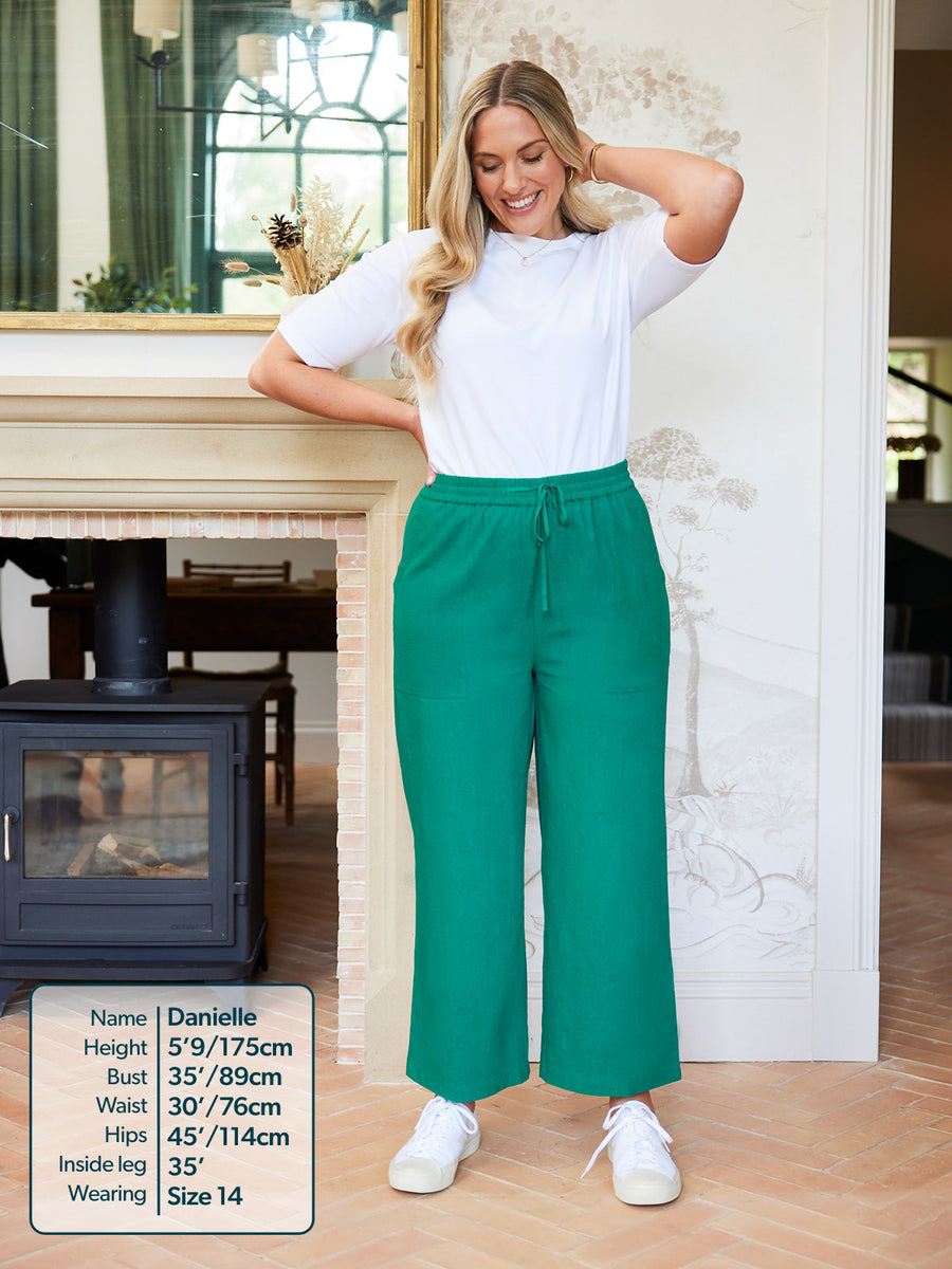 Isha Relaxed Trouser - Green
