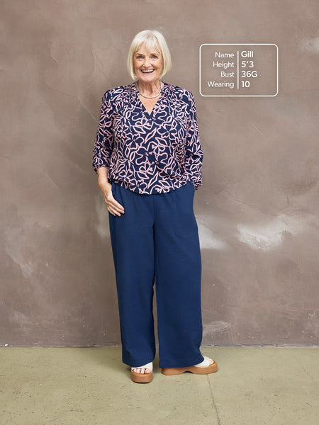 Isha Trouser - Navy
