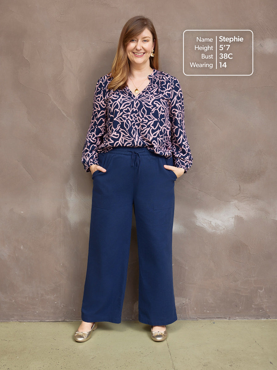 Isha Trouser - Navy
