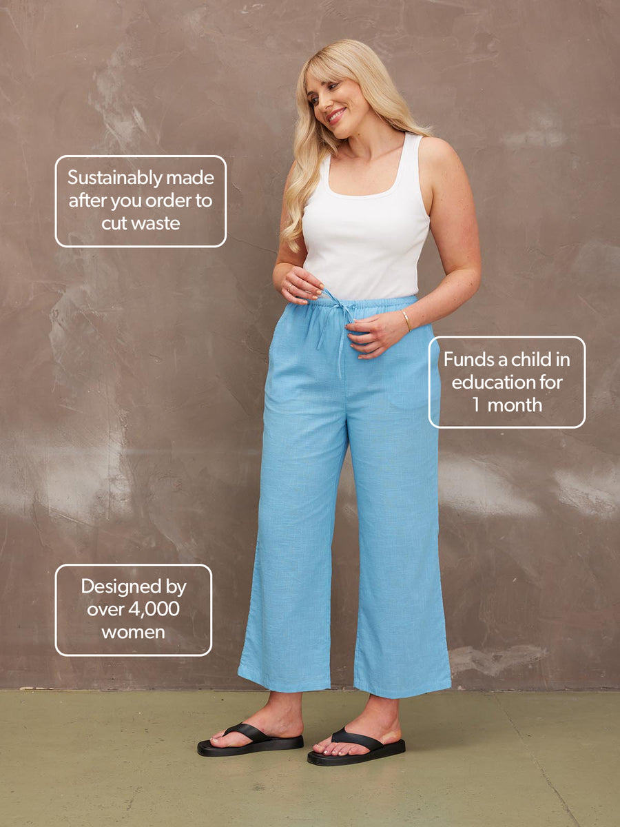Ivy - Summer Trouser - Blue