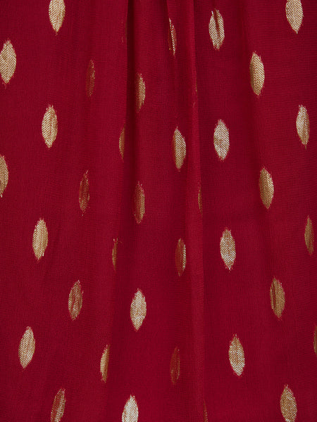 Jamila Lurex Shirt - Burgundy and Gold