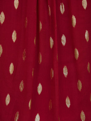 Jamila Lurex Shirt - Burgundy and Gold