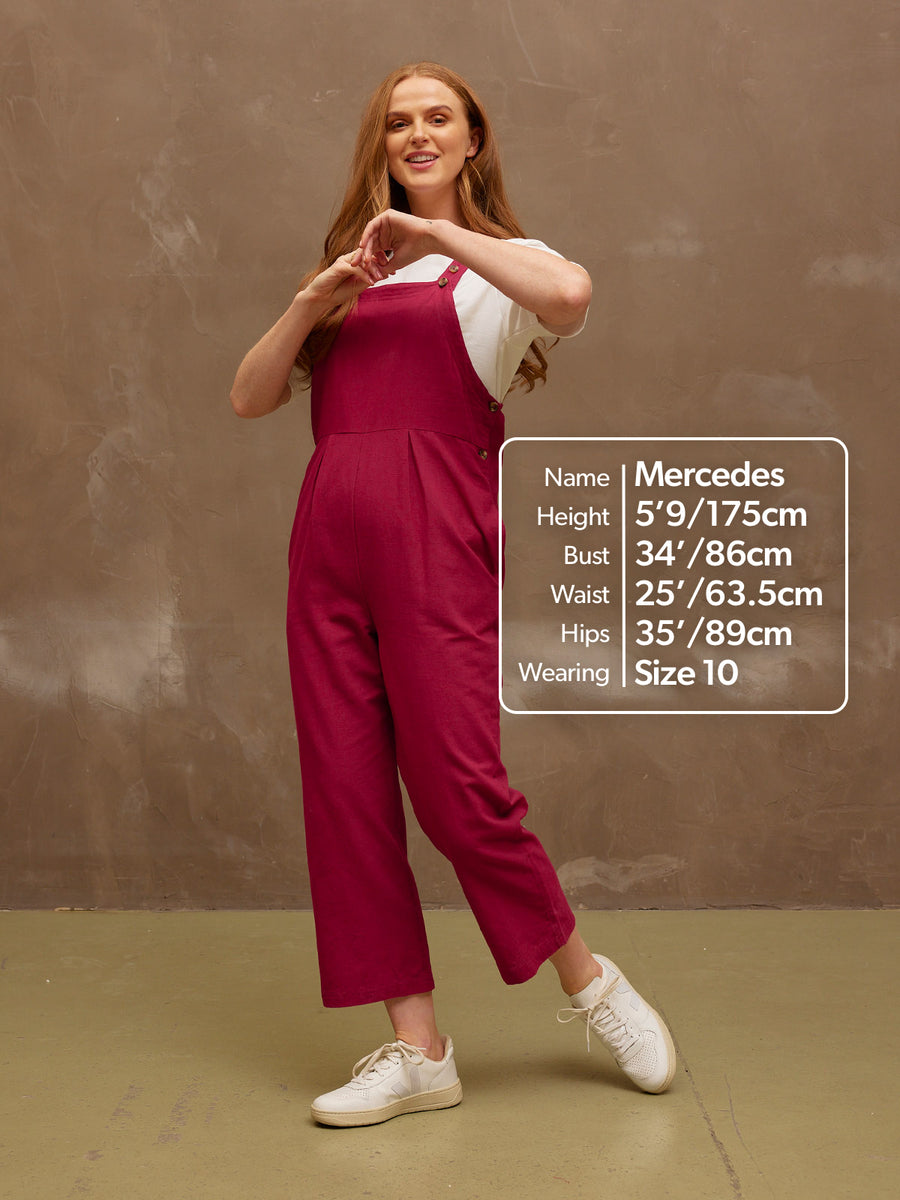 Kathleen - Dungaree - Cerise