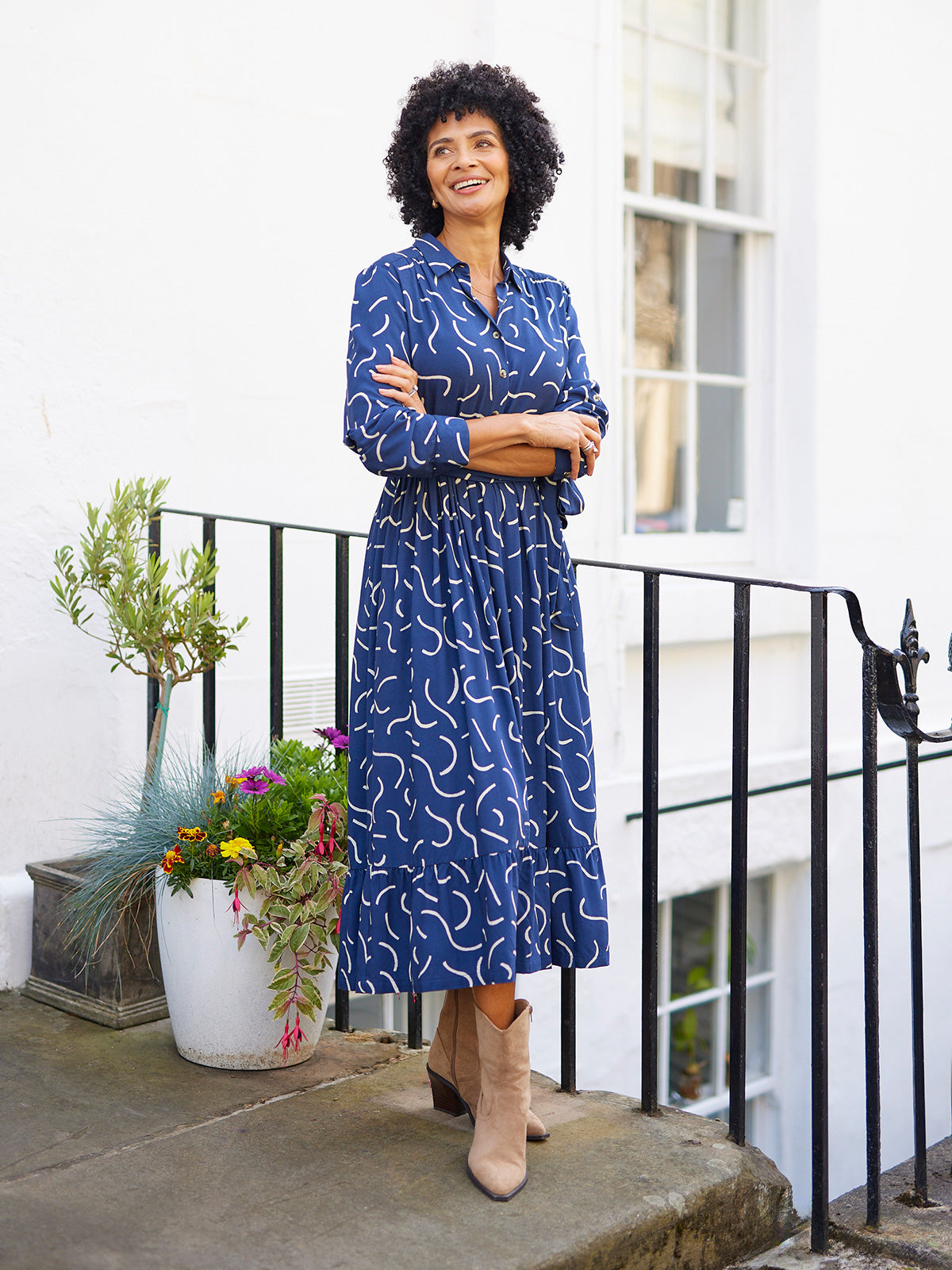 Kirsty Scribble Print Shirt Dress – This is Unfolded