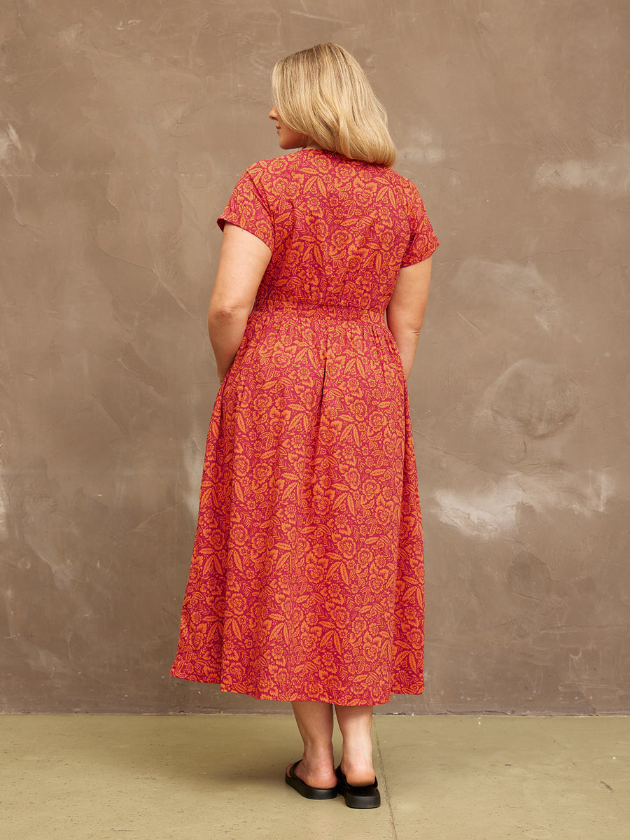 Claudia Floral Knot Dress - Sample