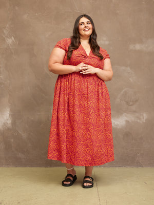 Claudia Floral Knot Dress
