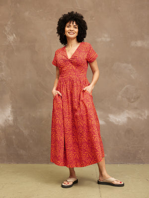 Claudia Floral Knot Dress