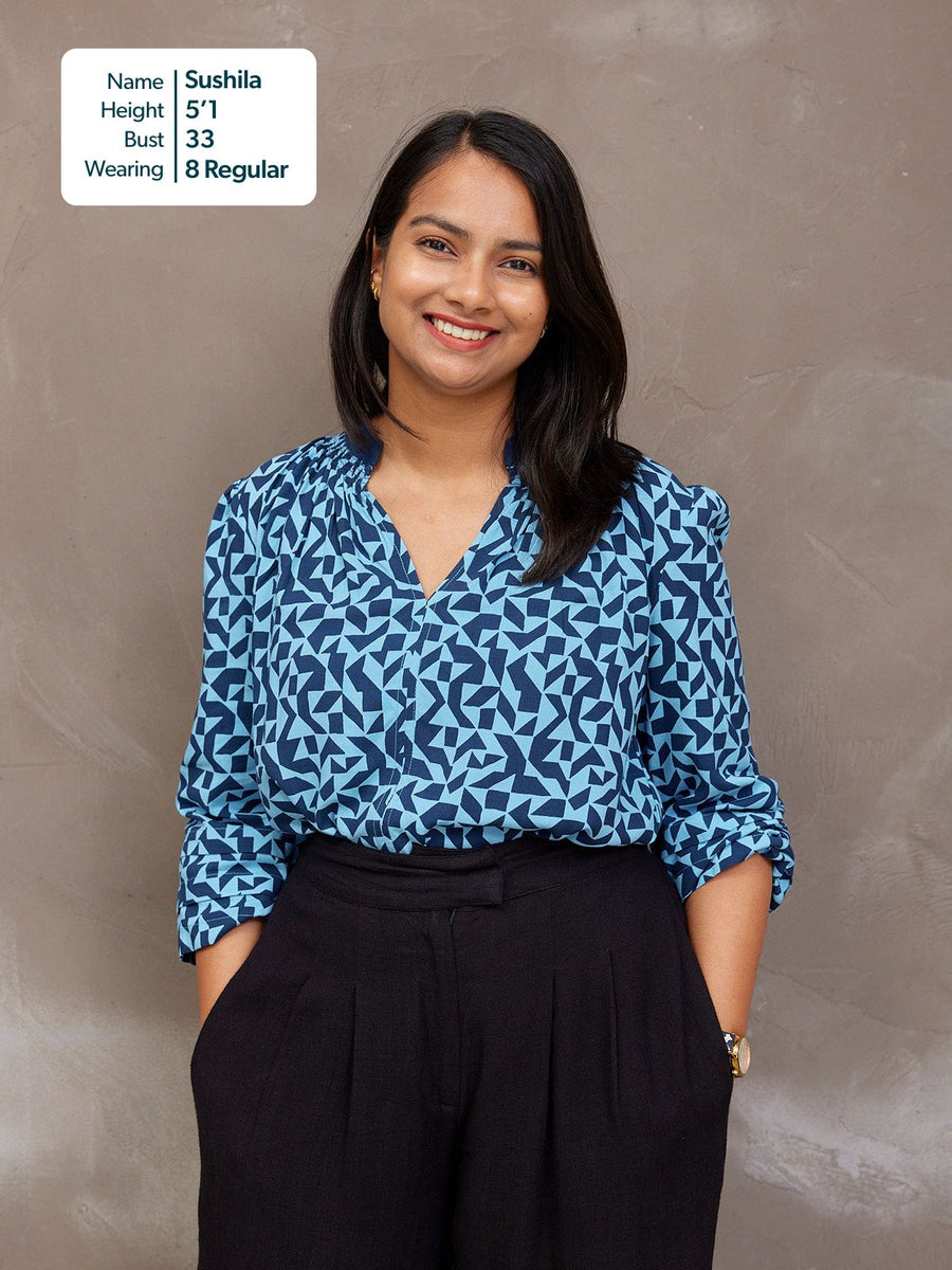 Laila Top - Geo Print