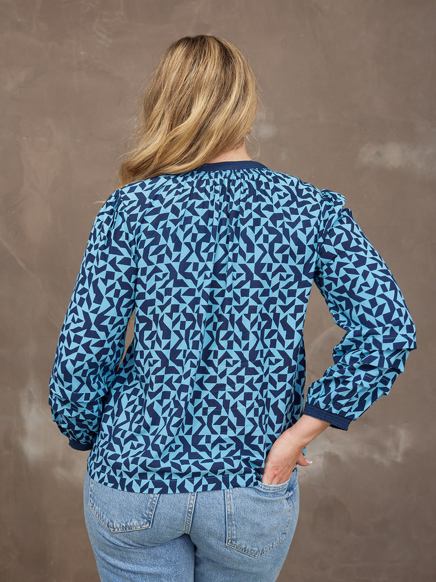 Laila Top - Geo Print