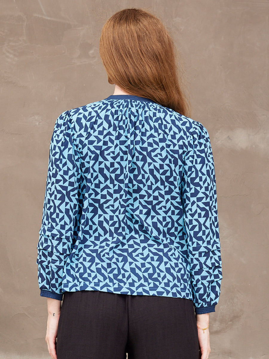 Laila Top - Geo Print