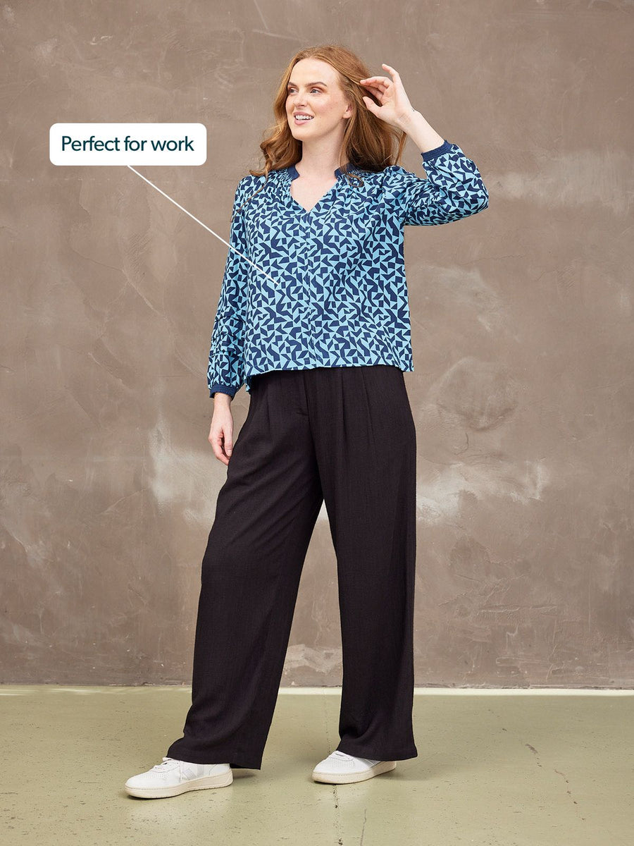 Laila Top - Geo Print