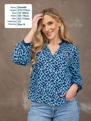 Laila Top - Geo Print