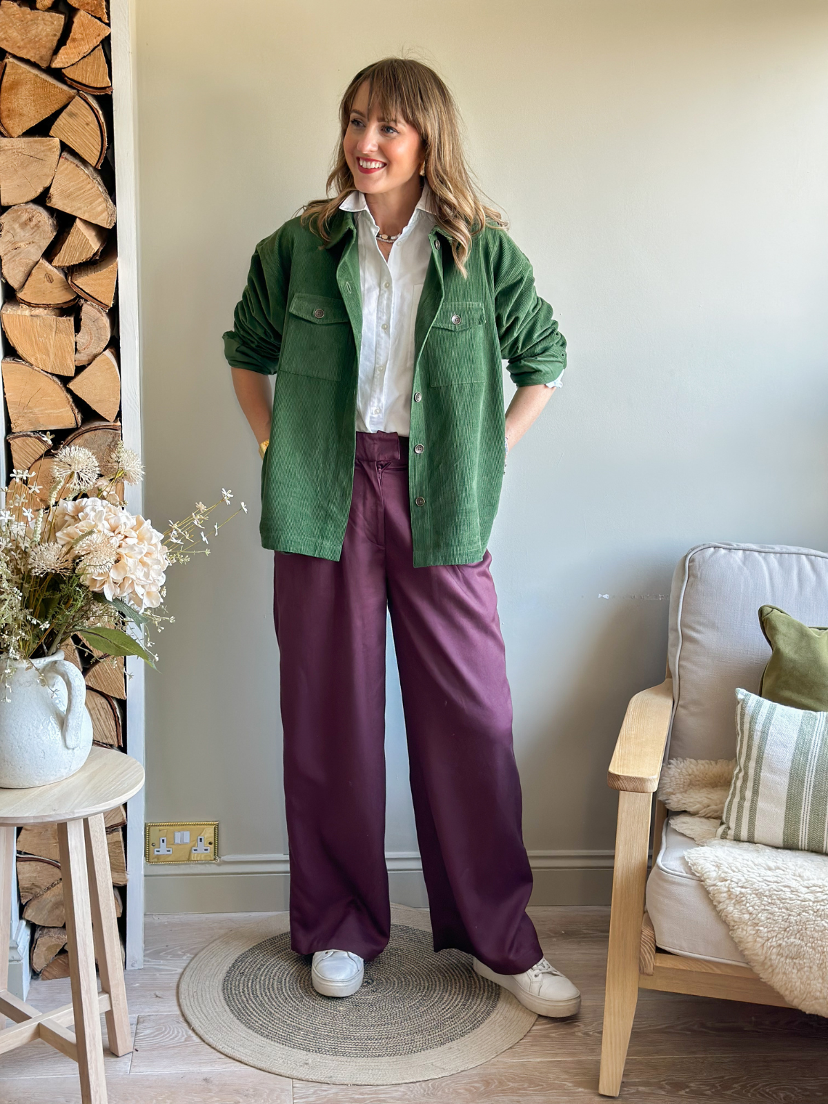 maroon trouser pants outfit ideas｜TikTok Search