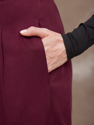 Lana Trouser - Burgundy