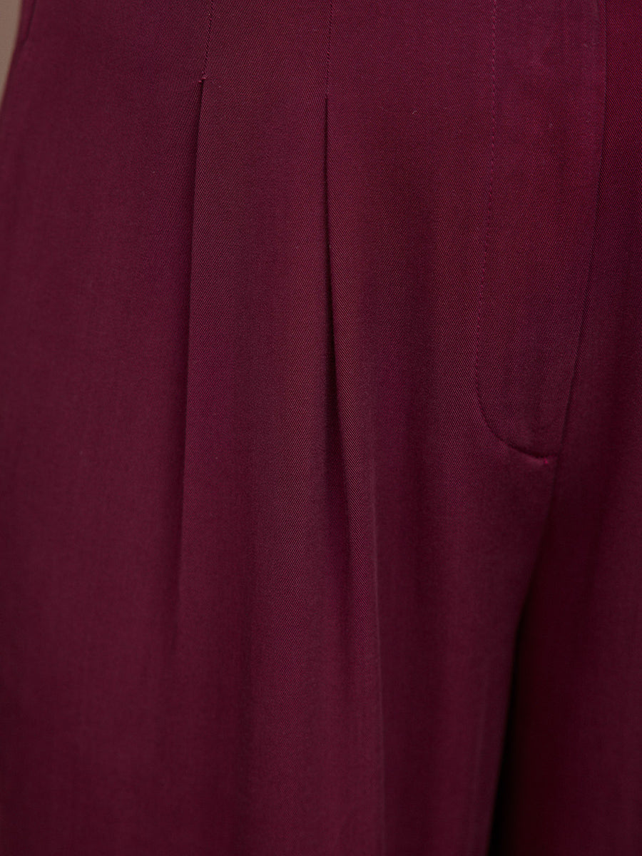 Lana Trouser - Burgundy