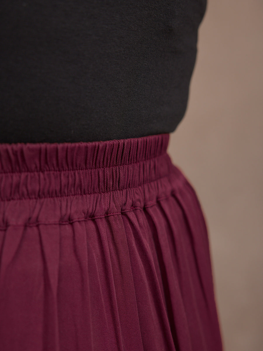 Lana Trouser - Burgundy