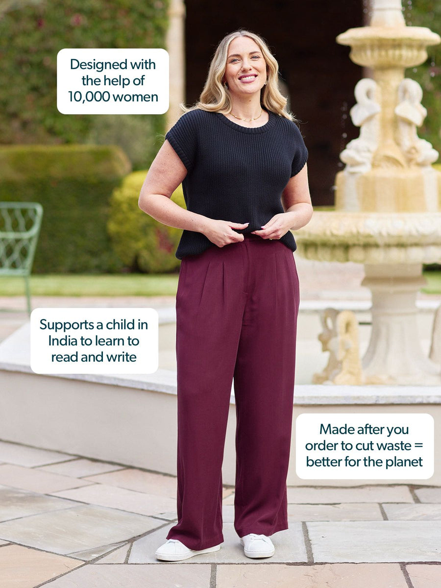 Lana Trouser - Burgundy