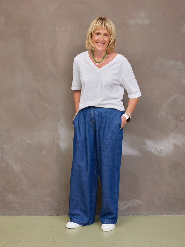 Lana Denim Trouser