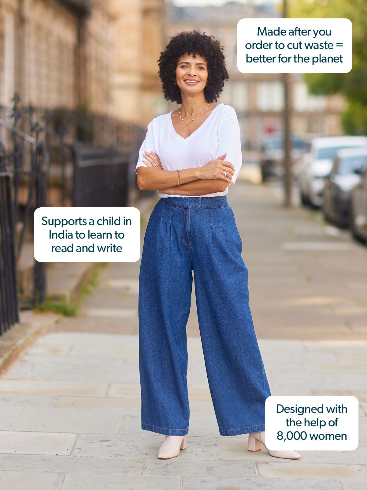 Lana Denim Trouser