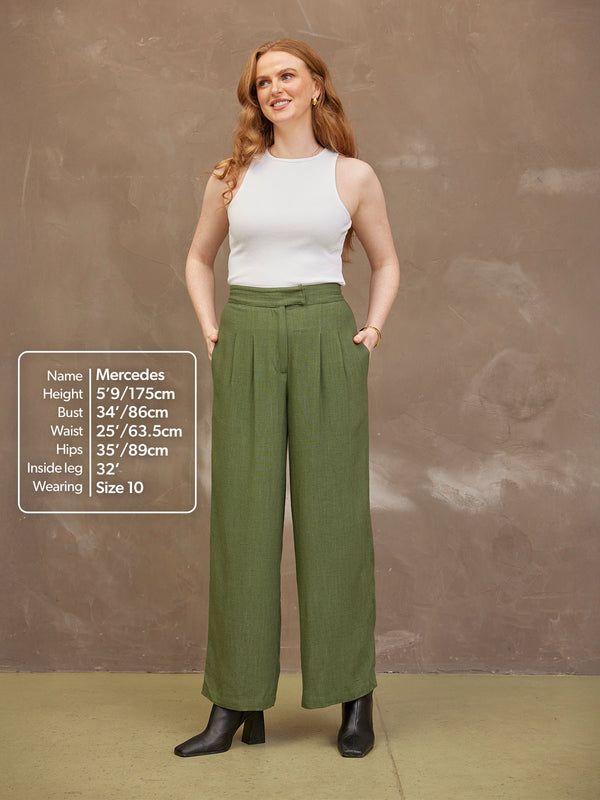 Lana Trouser - Khaki