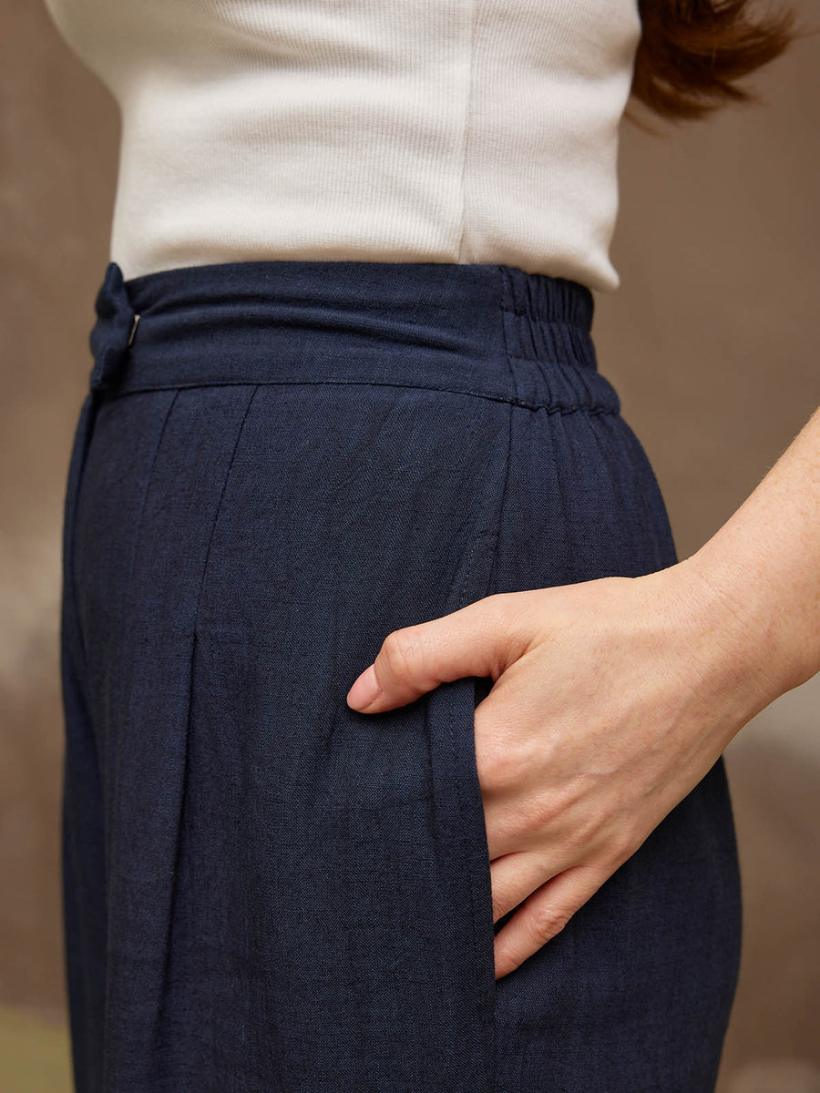 Lana - Trousers - Navy