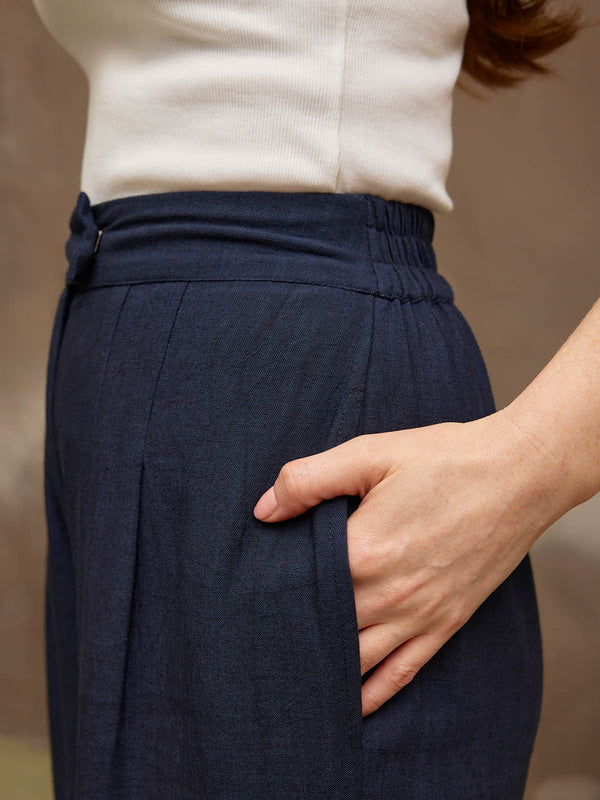 Lana - Trousers - Navy – This is Unfolded