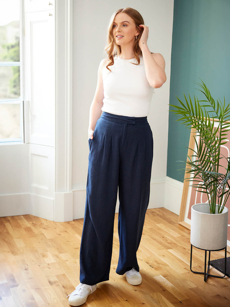 Lana - Trousers - Navy