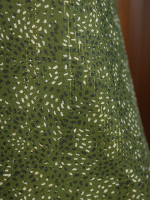 Libby Lurex Dress - Dark Green / Gold