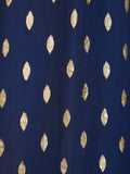 Libby Lurex Dress - Navy and Gold