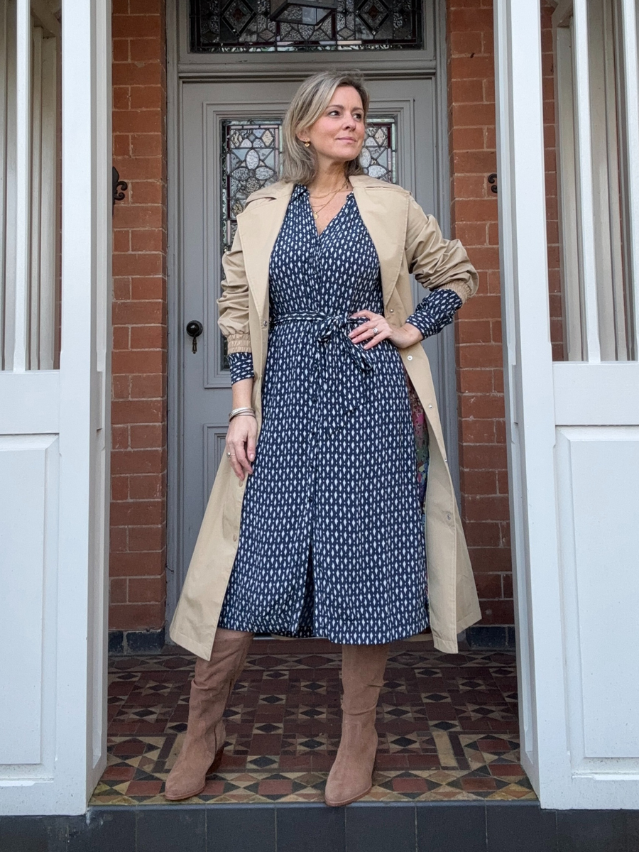 Lily Geo Print Shirt Dress