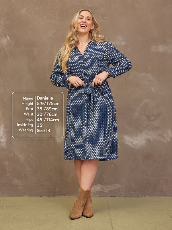 Lily Geo Print Shirt Dress