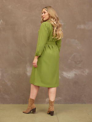 Lily Linen Blend Shirt Dress