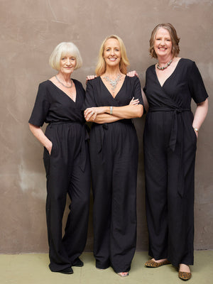 Linda - Wrap Jumpsuit - Black
