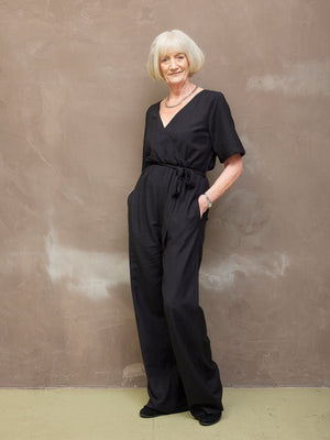 Linda - Wrap Jumpsuit - Black