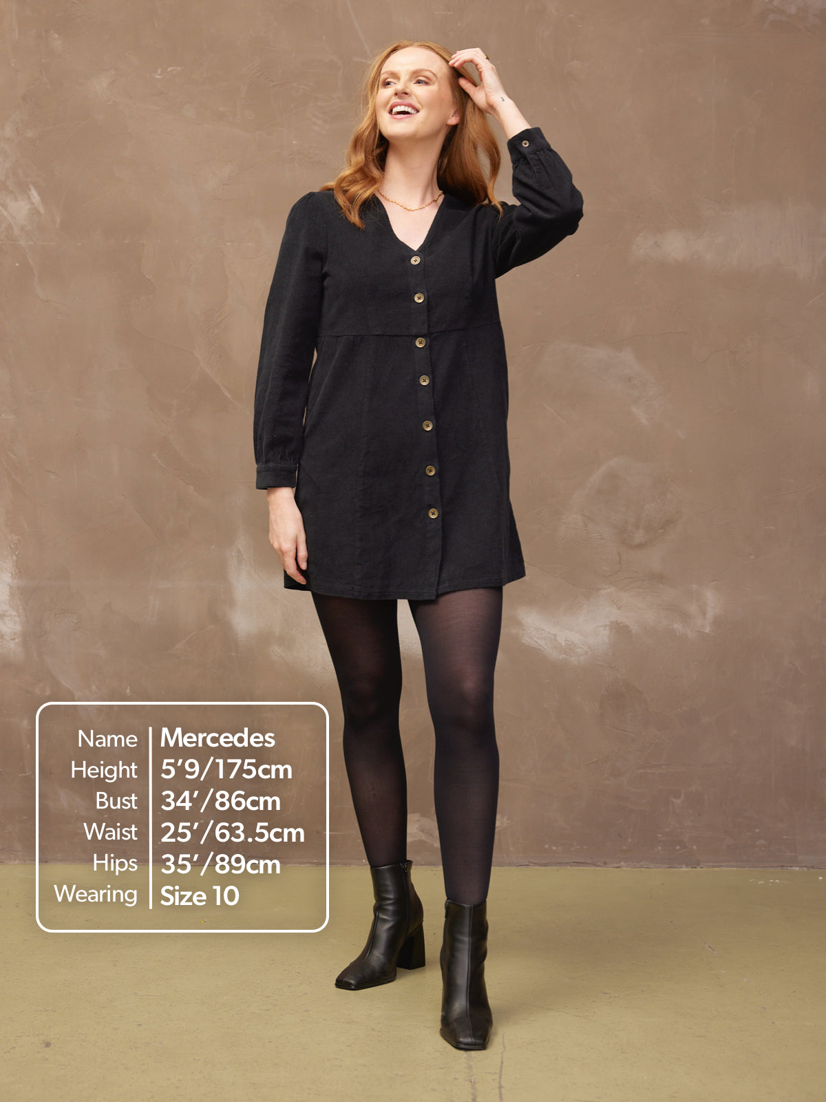 Liv - Cord Mini Dress - Black This is Unfolded Liv - Cord Mini Dress - Black This is Unfolded