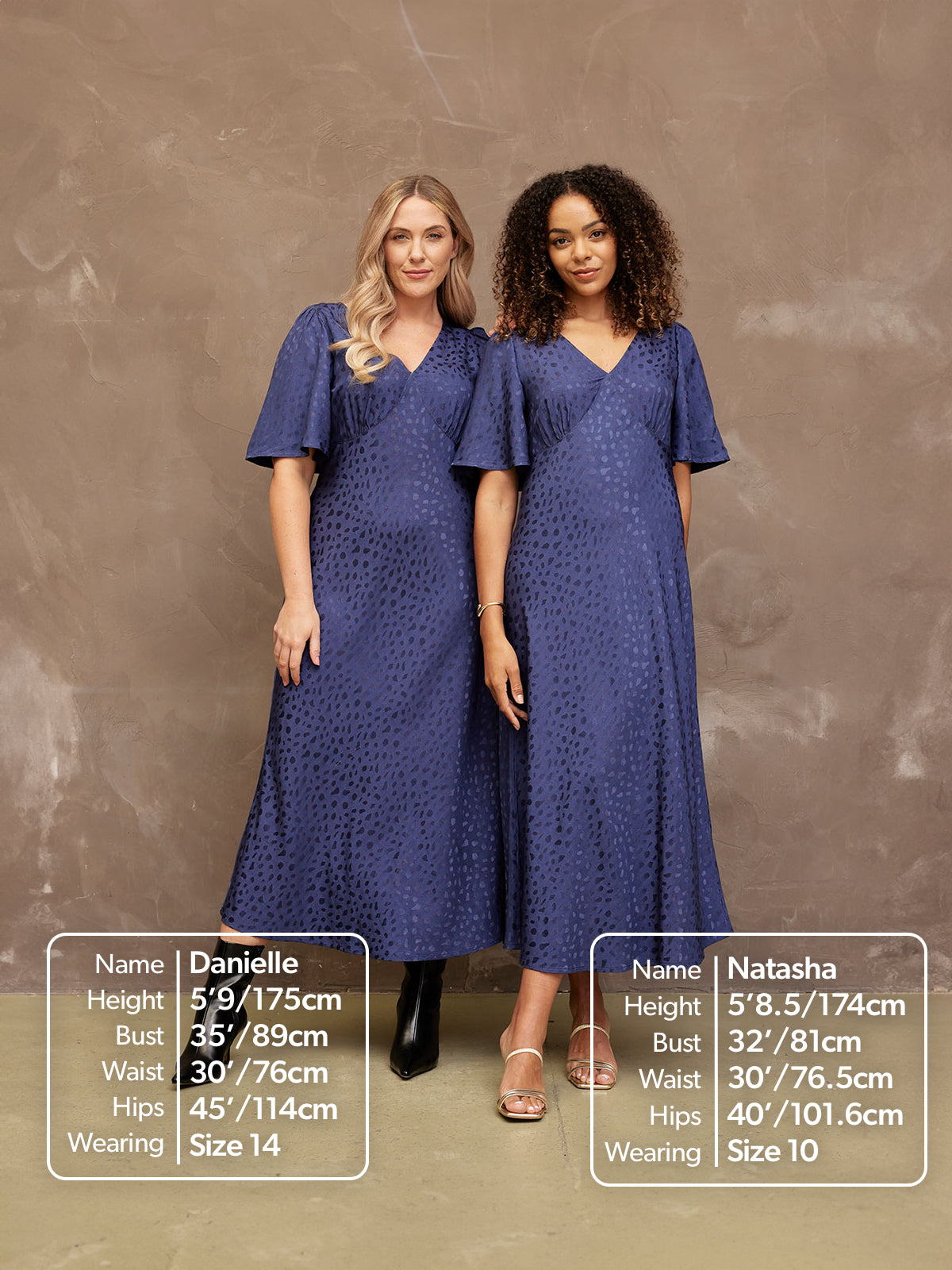 Lois - Angel Sleeve Satin Dress - Navy – This is Unfolded