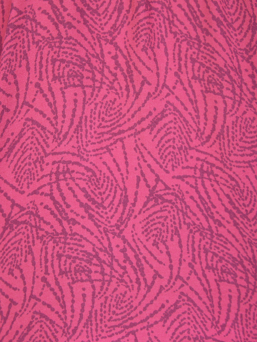Lottie Top - Pink Abstract Dot Print