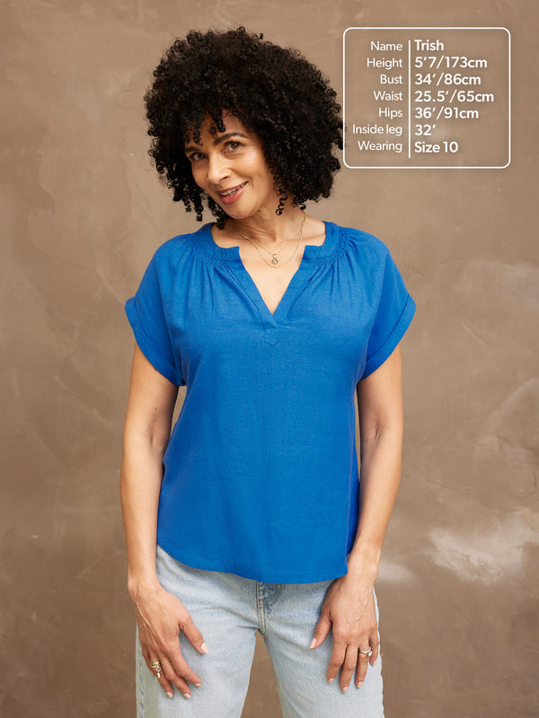 Lou Notch Neck Top