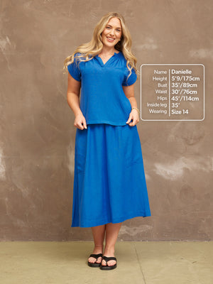 Lou Notch Neck Top