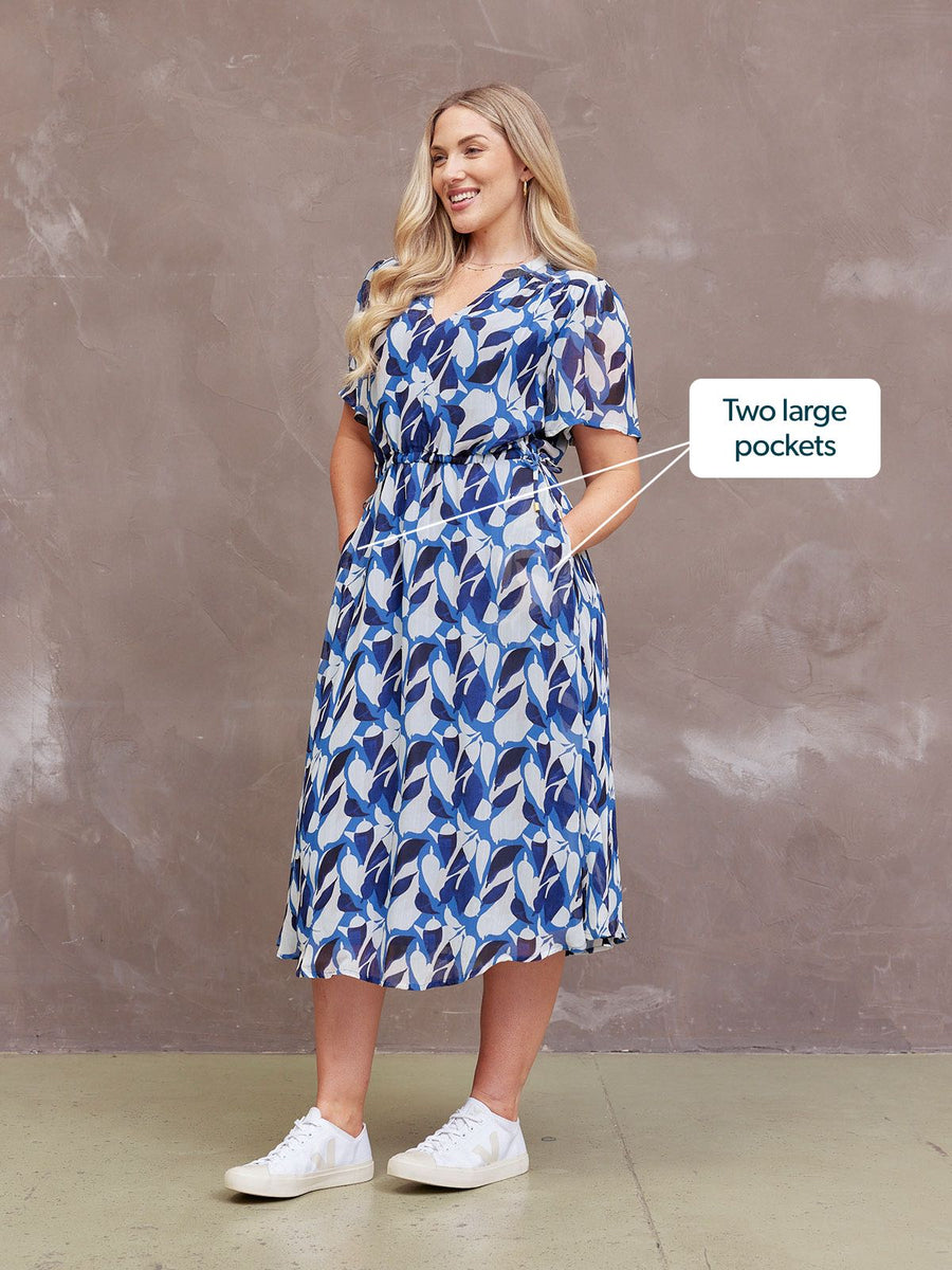 Louise Georgette Midi Dress